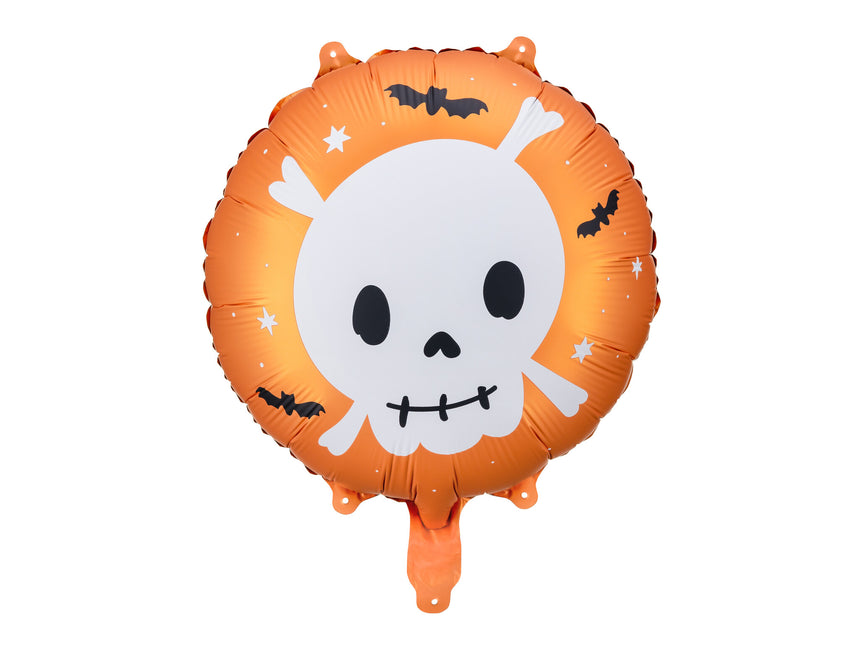 Balon helowy na Halloween Głowa Śmierci pusty 45cm