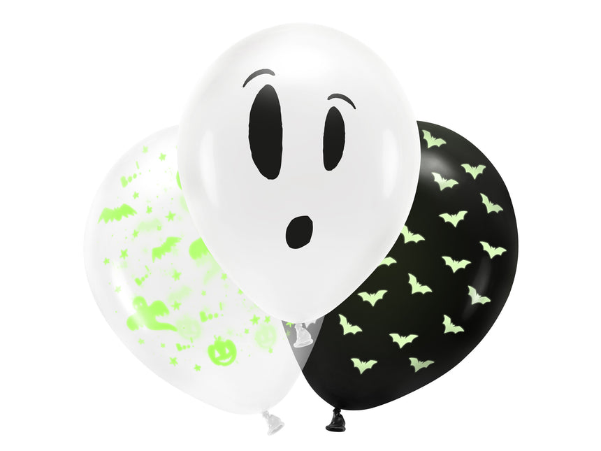 Balony na Halloween Blacklight 27cm 3szt