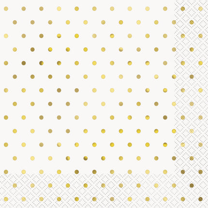 Serwetki Confetti Gold 25cm 16szt