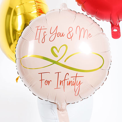 Balon helowy Infinity Love pusty 45 cm