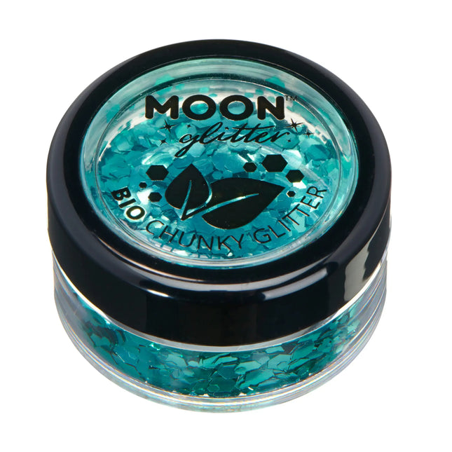 Moon Glitter Bio Chunky Glitter Turquoise 3g