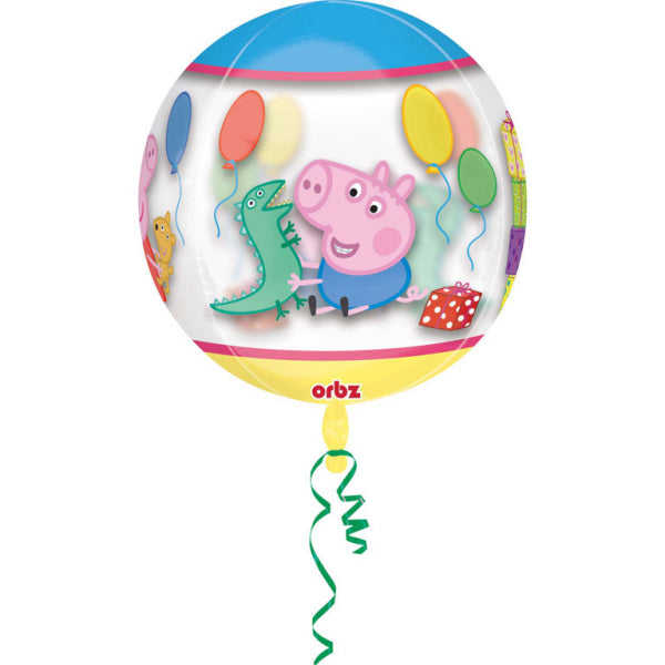 Balon z helem Świnka Peppa 40 cm pusty