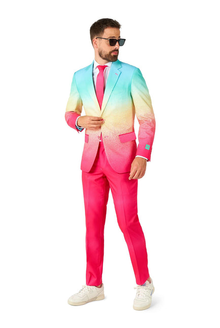 Garnitur męski Rainbow Fuchsia Blue OppoSuits