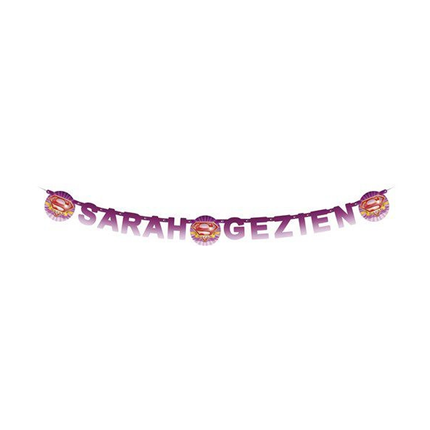 Sarah Letter Garland Pink 1.6m