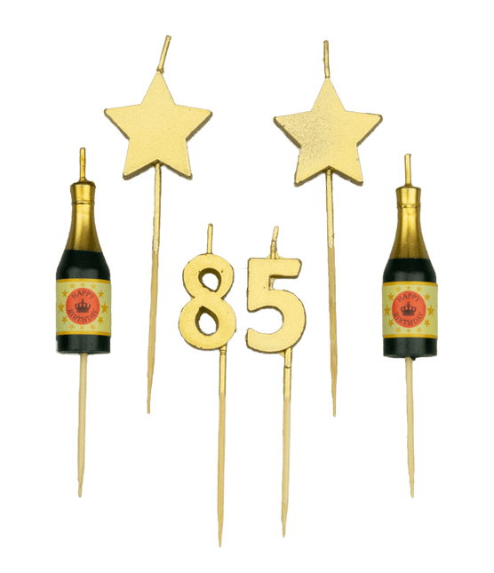 Świece 85 Years Champagne 17,5 cm