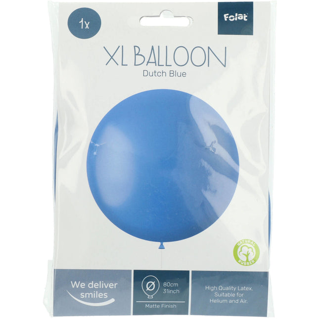 Balon holenderski niebieski 80cm