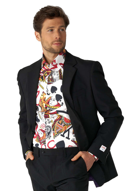 Casino Playing Cards Shirt Men OppoSuits