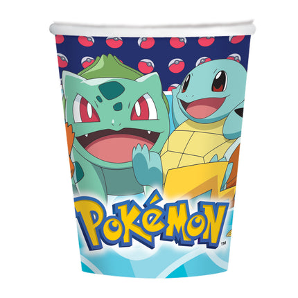 Kubki Pokemon kartonowe 250ml 8szt