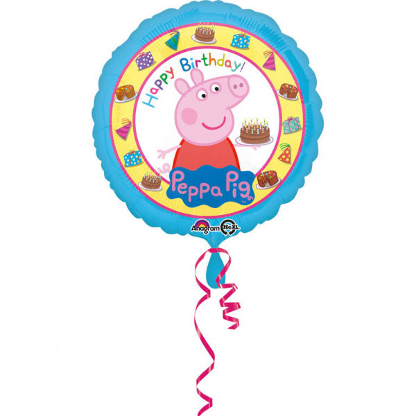 Balon Peppa Pig Happy Birthday 43cm pusty
