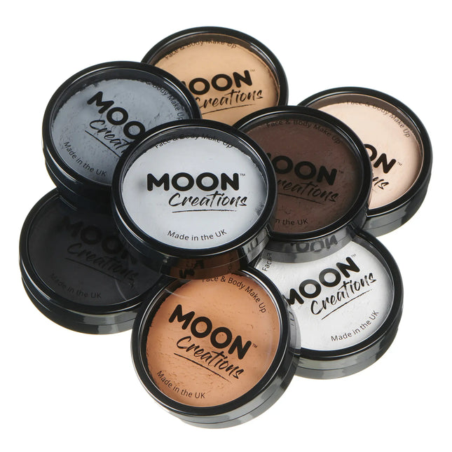 Moon Creations Pro Face Paint Cake Pots Light Brown 36g