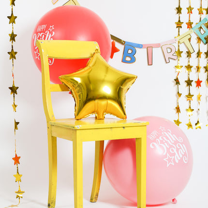 Balony Happy Birthday Blue 80cm 3szt