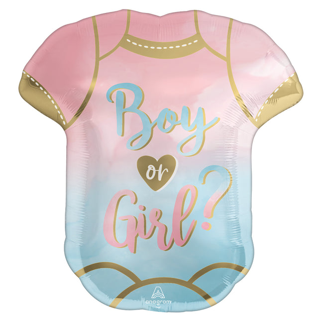 Balon helowy Gender Reveal Romper Pusty 60cm