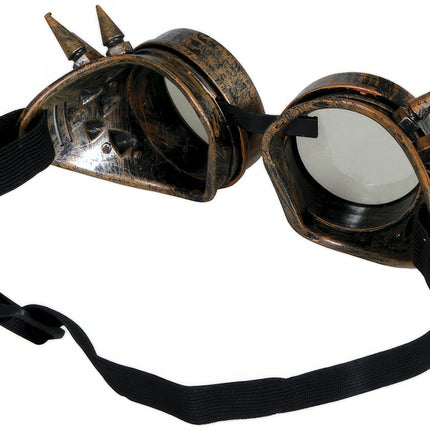 Brązowe okulary steampunkowe