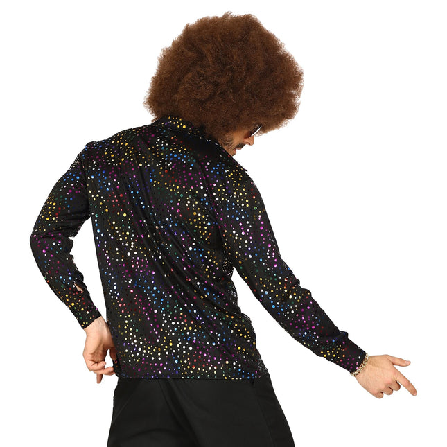 Bluza Disco 70S Black Men Metallic