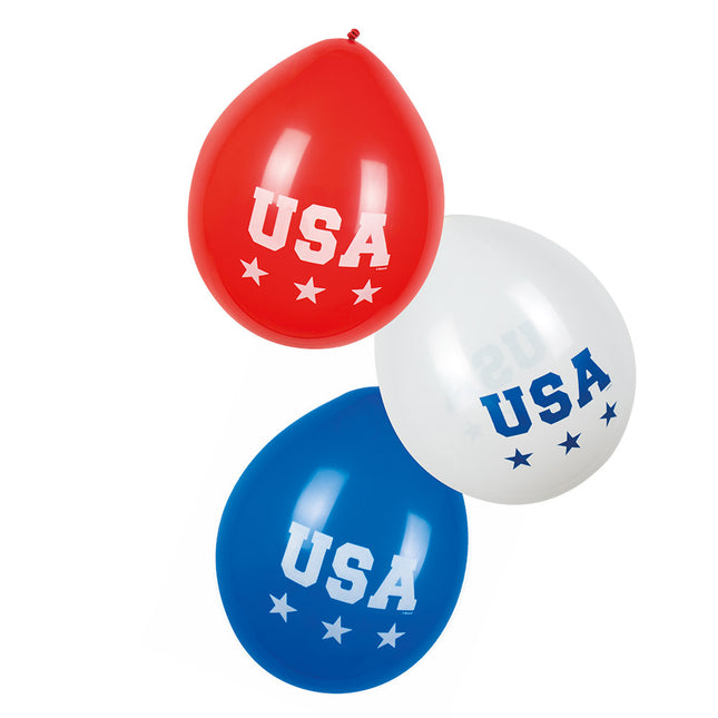 Balony USA 25cm 6szt