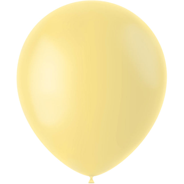 Balony jasnożółte pudrowy żółty 33cm 50szt