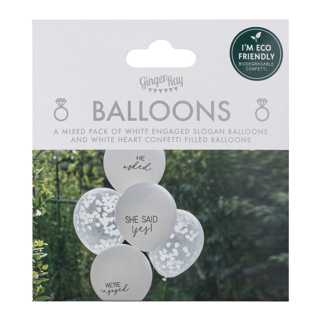 Balony weselne 30cm 5szt