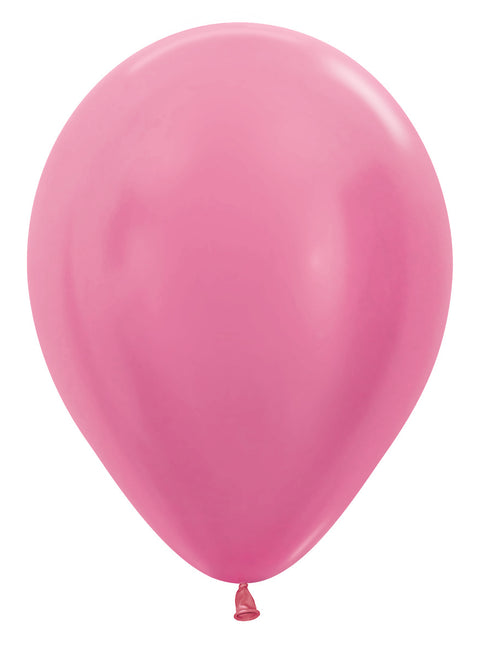 Balony Pearl Fuchsia 30cm 50szt