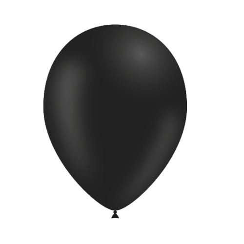 Czarne balony 25cm 10szt