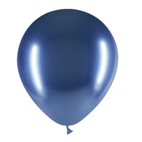 Balony niebieskie chrom 30cm 10szt