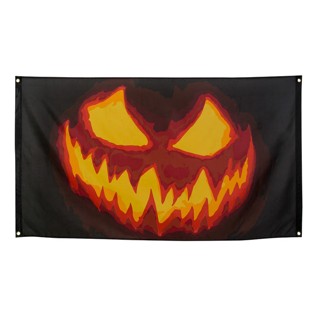 Flaga na Halloween Creepy Pumpkin 90x150cm