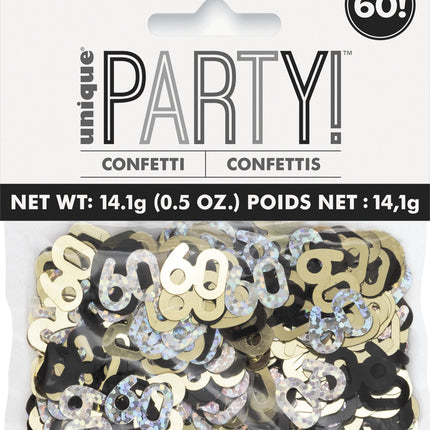 60 Years Confetti Bag 14gr