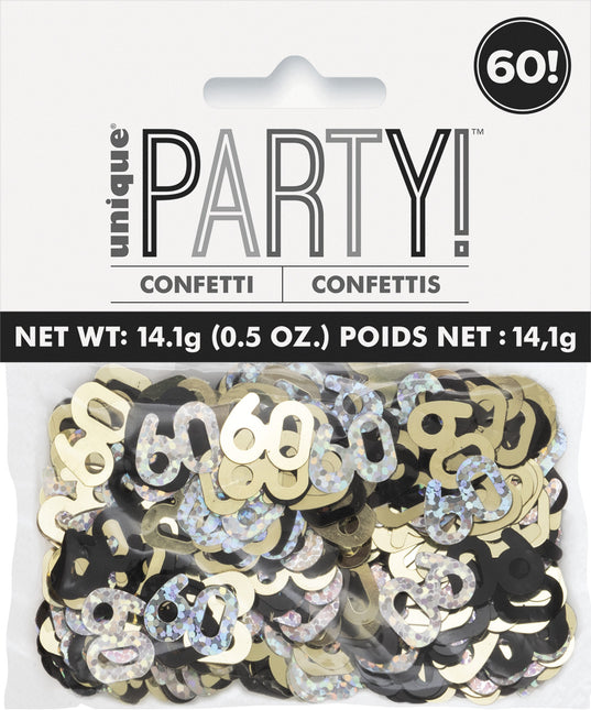 60 Years Confetti Bag 14gr