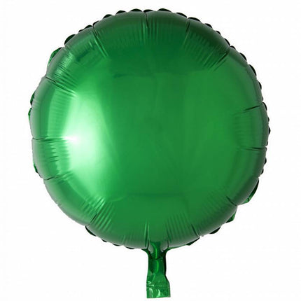 Balon helowy okrągły zielony 46 cm pusty