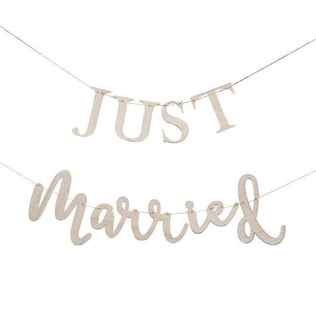 Girlanda Just Married Wood 1,5 m