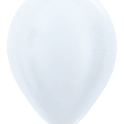 Balony Pearl White 30cm 50szt