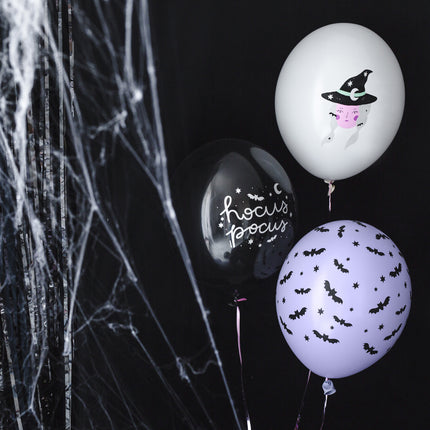 Balony na Halloween Hokus Pokus 30cm 6szt