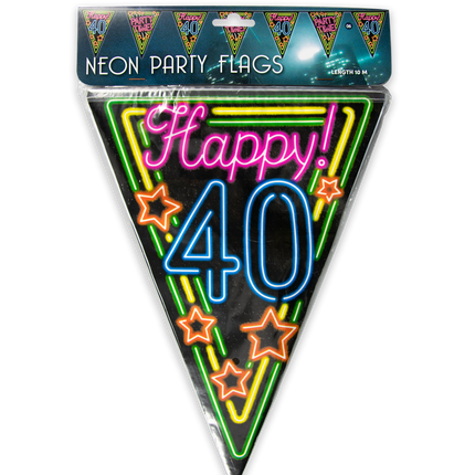 Garlands 40 Years Neon 10m