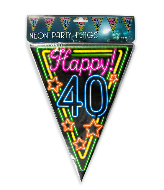 Garlands 40 Years Neon 10m