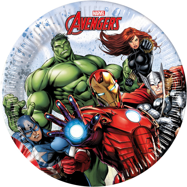 Talerze Avengers Infinity Stones 20cm 8szt.