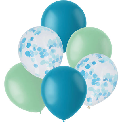 Balony Mix Blue 30cm 6szt