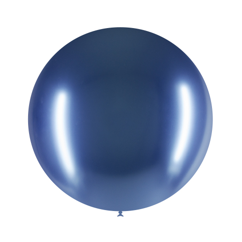 Niebieski balon gigant chrom 60 cm