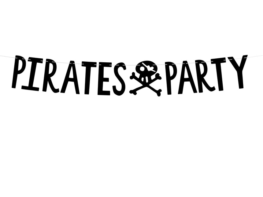 Girlanda piracka Pirates Party Black 1m