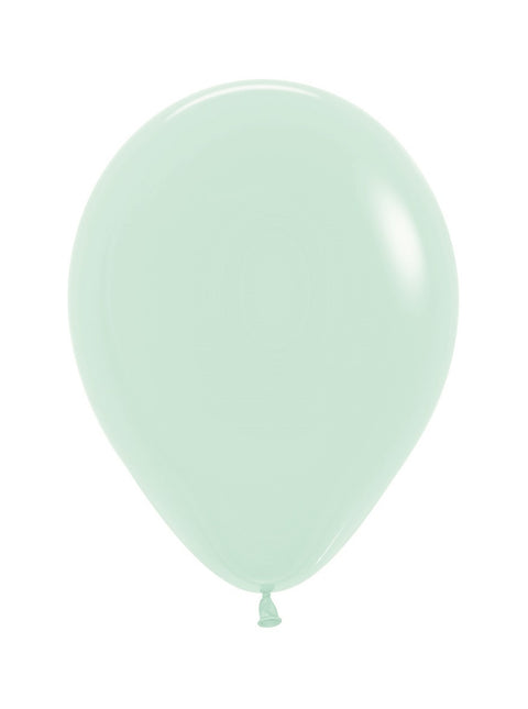 Balony Pastel Matte Green 25cm 100szt