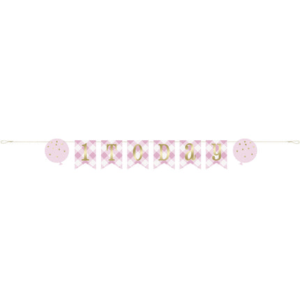 Garland 1 Year Pink 1,83 m