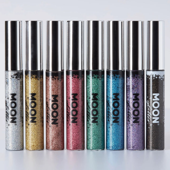 Moon Glitter Holographic Glitter Eye Liner Blue 10ml