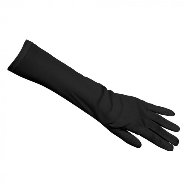 Czarne rękawiczki długie