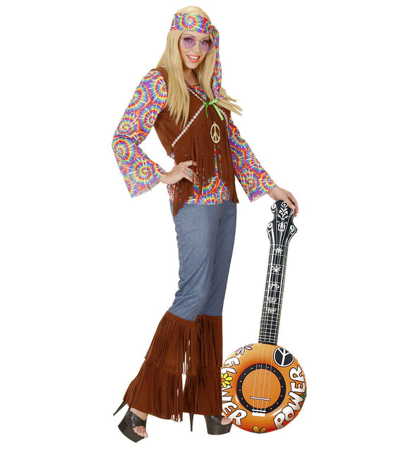 Hippie 60S Fake Banjo Orange Nadmuchiwane 1m