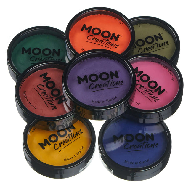 Moon Creations Pro Face Paint Cake Pots Dark Orange 36g