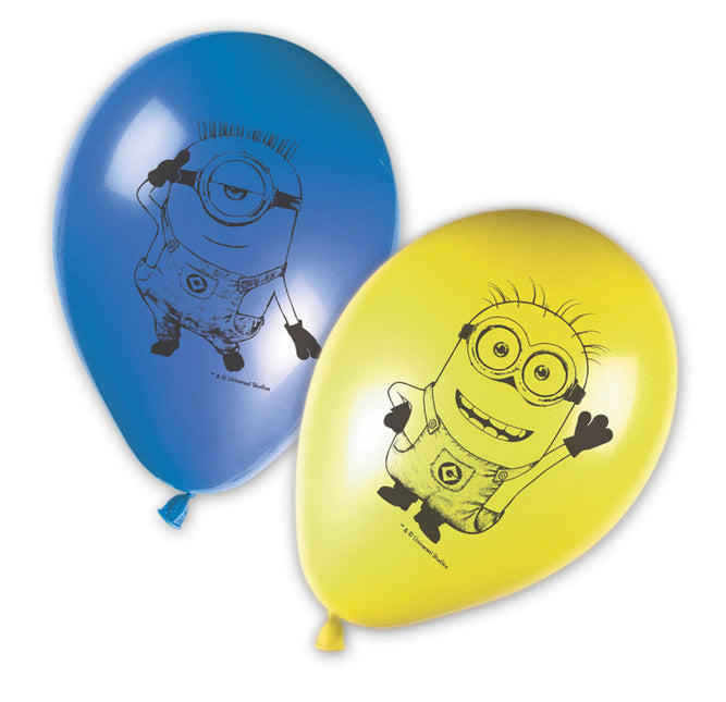 Balony Minionki 28cm 8szt