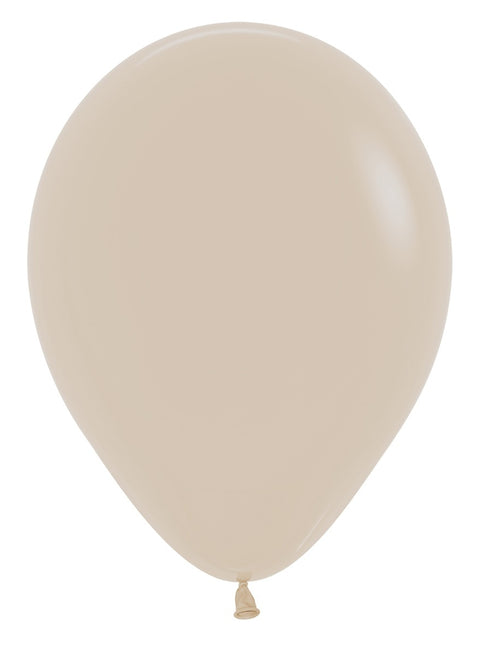 Balony Biały Piasek 30cm 12szt