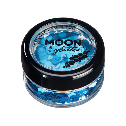 Moon Glitter Holographic Chunky Glitter Blue 3g