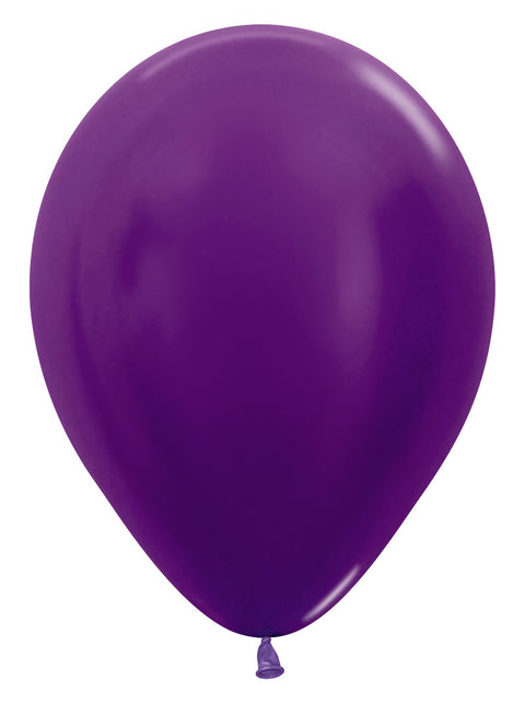 Balony Metallic Violet 30cm 50szt