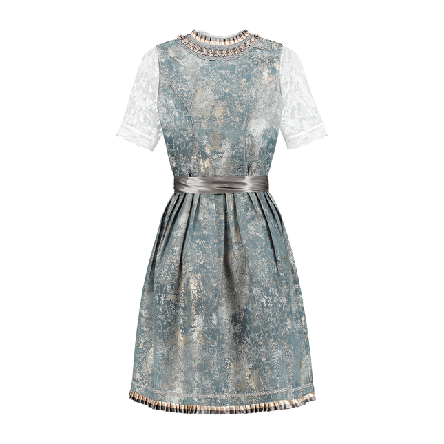 Złota srebrna sukienka Dirndl Oktoberfest Ladies 2 piece