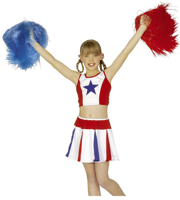 Pompon cheerleaderki niebieski