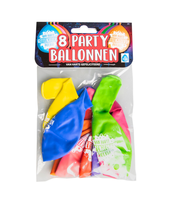 Balony urodzinowe Gratulacje 30cm 8szt